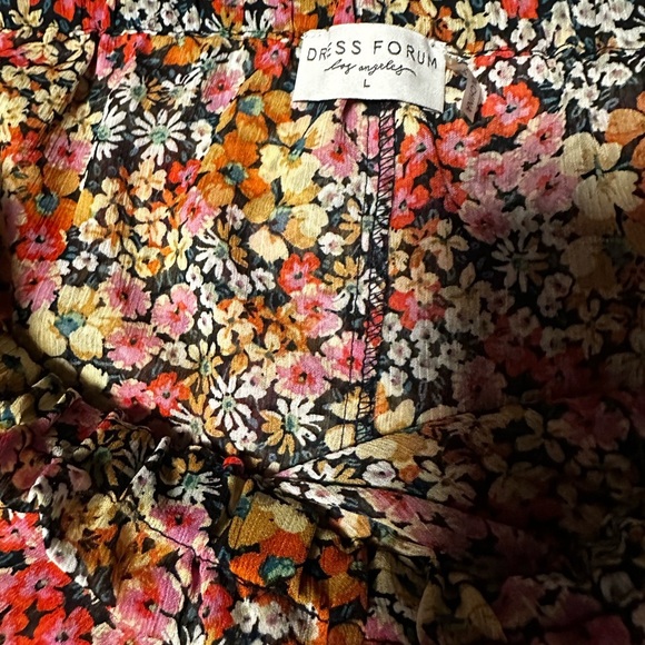 Dress Forum Floral Print Skirt with Ruffles - Picture 6 of 6